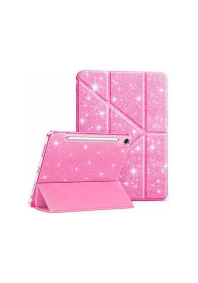 S10 Fe+ 13.1inç İle Uyumlu Kılıf Simli Kalem Bölmeli Trifolding Case X620 X626 Simli-koyupembe Sku: Zeusb0h4mr8hdq Arka Kapak