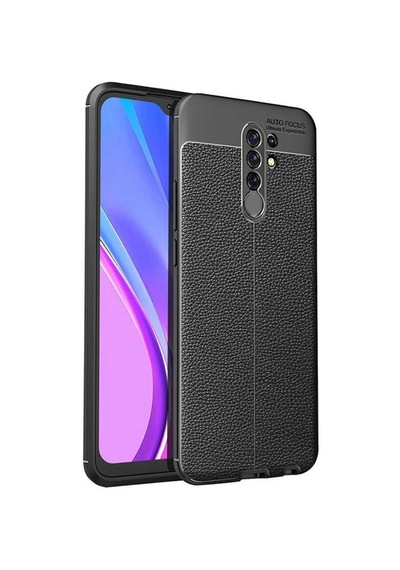 Xiaomi Redmi 9 Kılıf Zore Niss Deri Desenli Silikon Kılıf