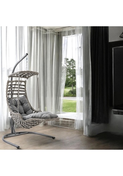 Capri Swing Alaçatı Plus Tekli Bahçe Salıncağı Bahçe Salıncağı Gri