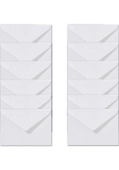 İstisna 12 Adet Mektup Zarfı 13x18 CM 100gr. Beyaz