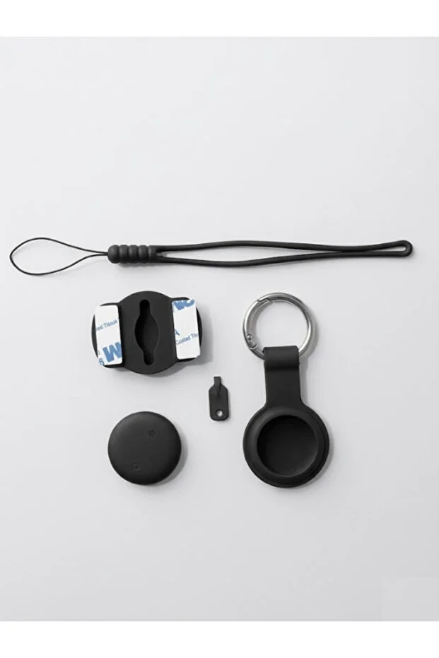 Smart Tag -ıos Uyumlu Tag Anahtarlık + Bileklik Askı Siyah