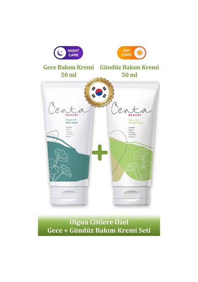 C'enta Beauty Olgun Ciltler İçin Gece Bakım Kremi 50 ML + Gündüz Kremi 50 ML