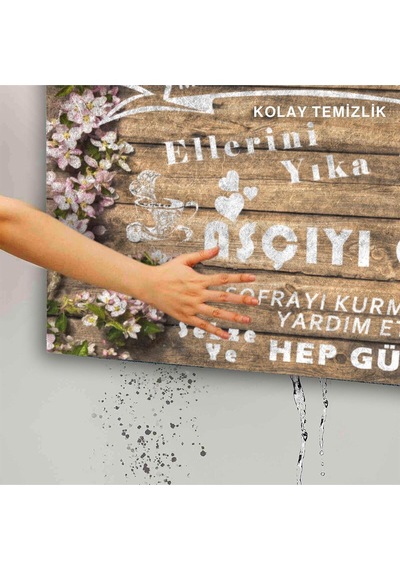 Dekoratif Kapı Önü Paspası - Kaymaz Taban 194 Çok Renkli