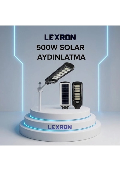 Lexron 500w Solar Aydınlatma Beyaz