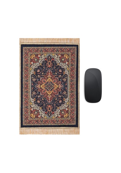 Siyah Dekoratif Küçük Halı Mousepad