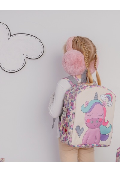 Unicorn Temalı M Boy Su Geçirmez Çocuk Çantası İlkokul, Anaokulu