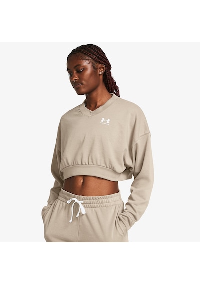 Under Armour Rival Terry Kadın Kahverengi Günlük Günlük Sweatshirt