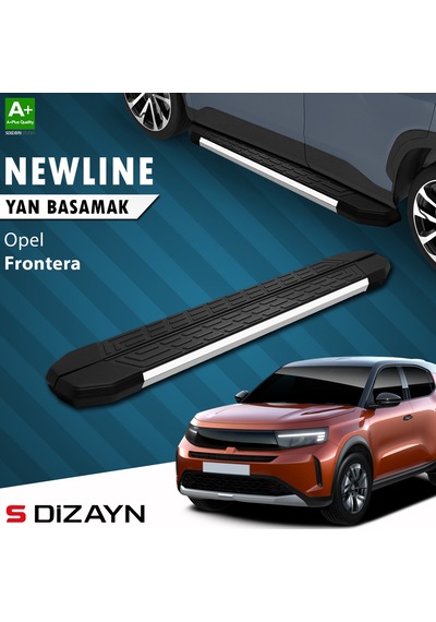 S-dizayn Opel Frontera Newline Krom Yan Basamak 183 Cm 2024 Üzeri A+ Kalite