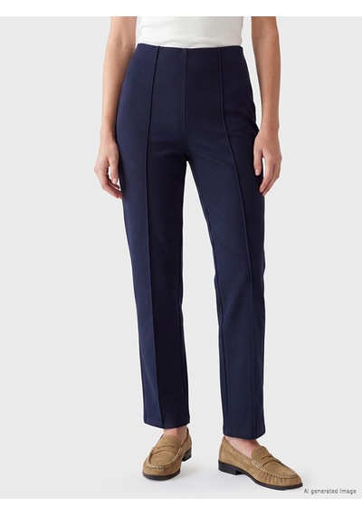 Lcw Modest Lacivert Yüksek Bel Dar Fit Kadın Pantolon