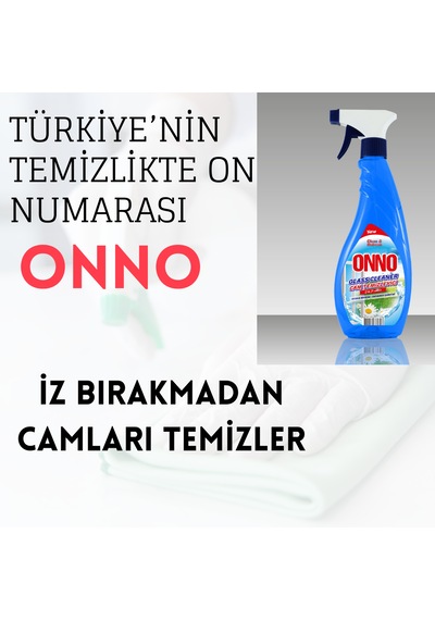 Onno Cam Temizleme Spreyi 12 Adet X 500 Ml