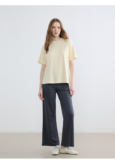 Lcw Modest Antrasit Beli Lastikli Soft Touch Kadın Eşofman Altı