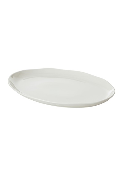 Mudo Home Aspendos Kayık Tabak 34cm Beyaz
