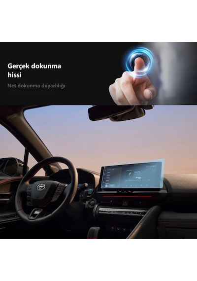 Toyota Uyumlu C-hr Hybrid 12.3 İnç Multimedya Ekran Koruyucu Nano