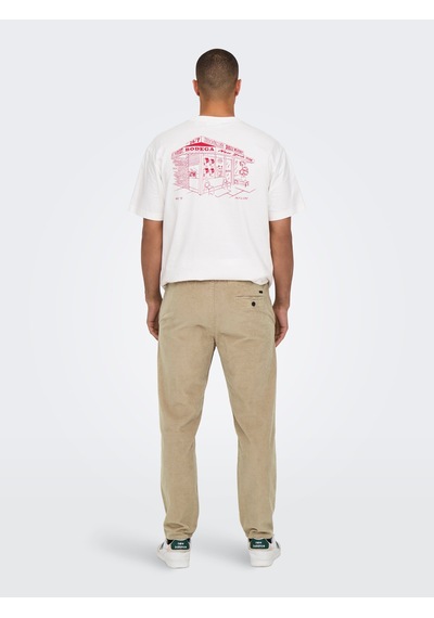Only & Sons Erkek Lastikli Bel Kadife Pantolon - 22029790