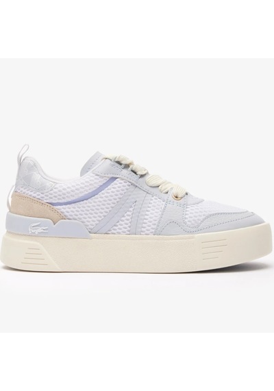 Lacoste L002 Womens Sneaker Suni Deri Tekstil Kadın Günlük Spor Ayakkabı Beyaz