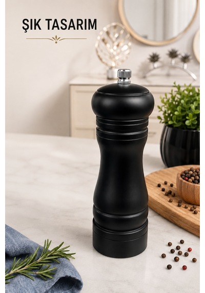 Siyah Baharat-tuz Öğütücü -değirmeni 16 Cm Siyah - 903398701 Siyah