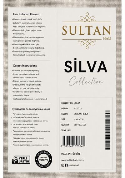Silva Serisi Krem Vizon Antialerjik Toz Tutmaz Tüylenme Yapmaz Etnik Geometrik Desenli Modern Halı Lt510a Çok Renkli Silva Serisi Krem Vizon Antialerjik Toz Tutmaz Tüylenme Yapmaz Etnik Geometrik Desenli Modern Halı Lt510a Çok Renkli