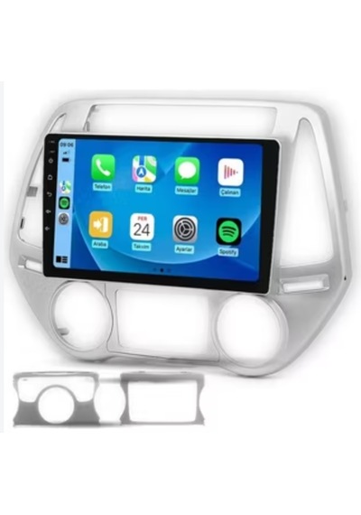 Foxus Hyundaı İ20 Analog 2008 2012 4gb Ram 64gb Hafıza Android Dokunmatik Ekran Oto Teyp - Carplay Wifi Gps Bluetooth Kamera Destekli Oem