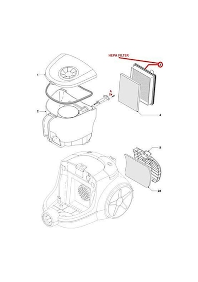Philips UyumluFc 8477 /91 Power Pro Süpürge Filtre Seti
