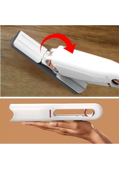Ollevra Çok Amaçlı Cam Fayans Mini Temizlik Mopu Fırçası Beyaz