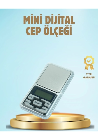 300 Gr Hassas Cep Terazisi Mavi Işıklı Lcd Ekranlı Renkli