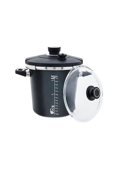 Leggno Black Döküm Düdüklü Tencere 24cm 5,5lt  BLK2383PC6STN