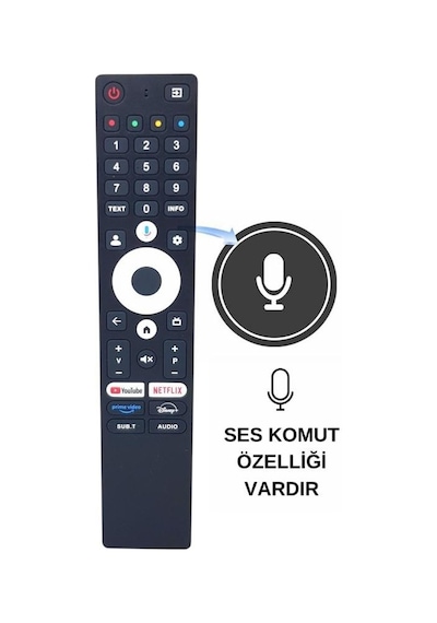 Profilo Uyumlu Android Led Tv Kumandası - Ses Komutlu