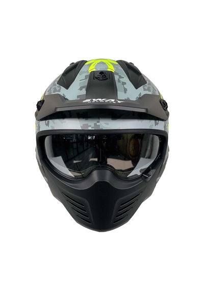 Sway X2 Tokyo Trooper Modüler Full Face Çene Sökülebilen Motosiklet Kaskı Xl Beden Gri Sarı Gri - Sarı Sway X2 Tokyo Trooper Modüler Full Face Çene Sökülebilen Motosiklet Kaskı Xl Beden Gri Sarı Gri - Sarı