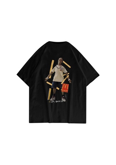 Startmore Unisex Mc Crew Cactus Jack Siyah Tshirt Siyah