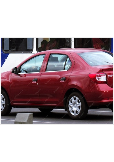 Renault Clio 4 Symbol Krom Cam Çıtası 4 Prç. 2013 Üzeri P. Çelik