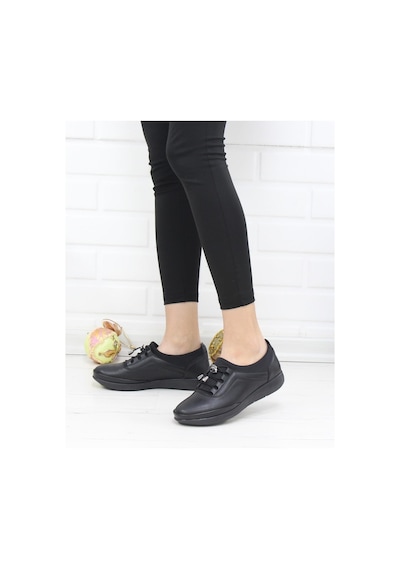 Nesilshoes Nesil Shoes Sdf 702 Siyah Günlük Kadın Ayakkabı