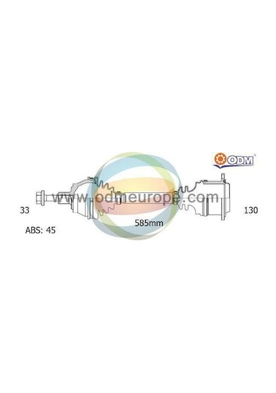 ODM AD-8-8020A Ön Aks Passata4 Sağ Absli Otomatik (Adr-Abe-Apt-Apu)