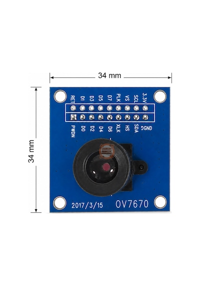 Ov7670 Kamera Modülü 640x480 Vga Cmos Arduino Uyumlu