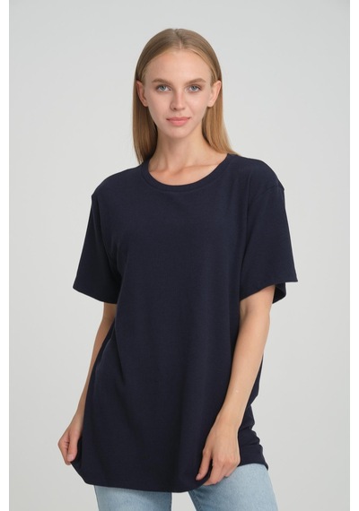 Alexandergardı Bisiklet Yaka Fitilli Comfort Fit T-shirt E24-08301 001