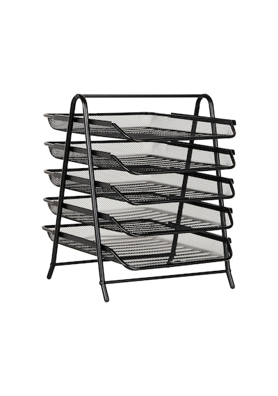 5tpaper-blk 5 Katmanlı Kağıt Tepsisi, Dosya Depolama, Masaüstü Düzenleyici, Metal Ağ, 30 Cm U X 35 Cm G X 14,5 İnç Y, Siyah Diğer 5tpaper-blk 5 Katmanlı Kağıt Tepsisi, Dosya Depolama, Masaüstü Düzenleyici, Metal Ağ, 30 Cm U X 35 Cm G X 14,5 İnç Y, Siyah Diğer