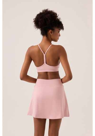 Los Ojos X Ece Pembe 2 Katmanlı Tenis Eteği Skort Pembe