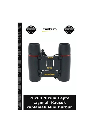 70x60 Nikula Cepte Taşımalı Kauçuk Kaplamalı Mini Dürbün Açık Hava Spor Yardımı Diğer