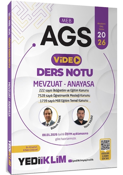 Yediiklim 2026 Meb Ags Mevzuat Ve Anayasa Video Anlatımlı Ders Notu