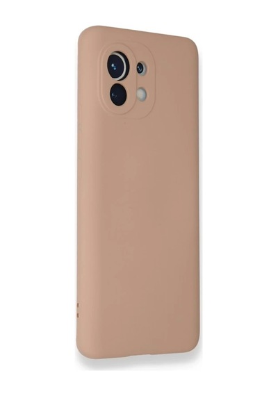 Xiaomi Mi 11 Uyumlu Kılıf Nano İçi Kadife Silikon - Pudra