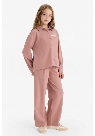 Defacto Kız Çocuk Beli Lastikli Wide Leg Pantolon G4506a825wnpr347 Mor-pr347