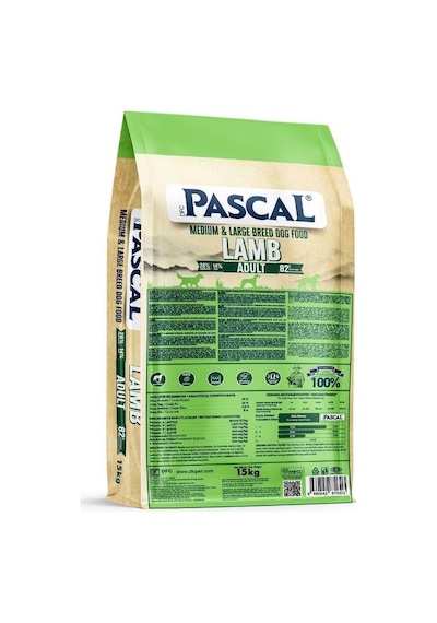 Pascal Kuzu Etli Orta Ve Büyük Irk Yetişkin Köpek Maması 15 Kg