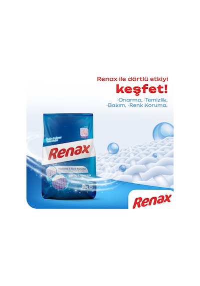Renax Matik Beyaz & Renkliler için Toz Çamaşır Deterjanı 2 x 8 KG