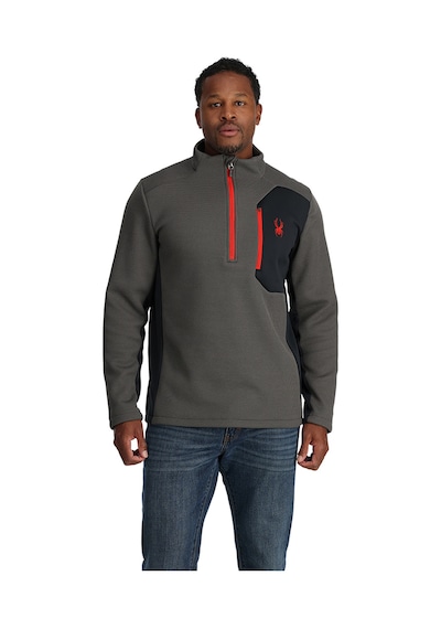 Spyder Spyder Bandit 1/2 Zip Erkek Gri İçlik Üst 6130