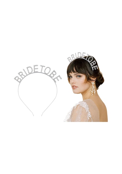 Gümüş Kaplama Kristal Taşlı Bride To Be Gelin Tacı