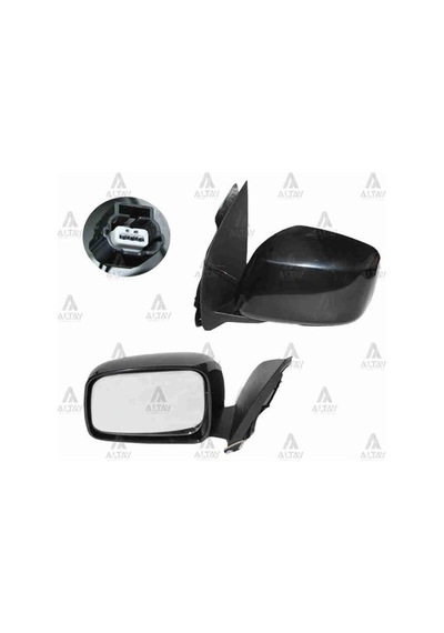 TAIWAN YT8053BEHL Ayna Dış Dikiz Pickup 06= Navara Elektrikli Isıtmalı Siyah Sol