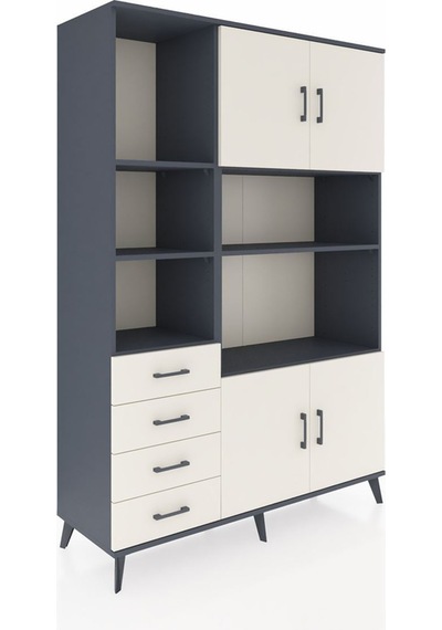 Hyperion Dolap 8 Raflı 4 Çekmeceli 4 Kapaklı 132x44x195 Antrasit-aytaşı/aytaşı Aytası/aytası Hyperion Dolap 8 Raflı 4 Çekmeceli 4 Kapaklı 132x44x195 Antrasit-aytaşı/aytaşı Aytası/aytası