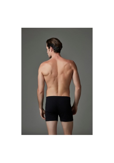 Eros Erkek 2'li Penye Boxer Beyaz Es011523 Beyaz - Siyah