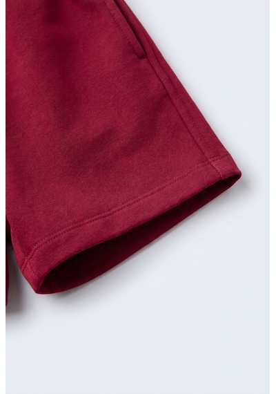Unisex Çocuk Pamuklu Bordo Magu Club T-shirt Şort Takım