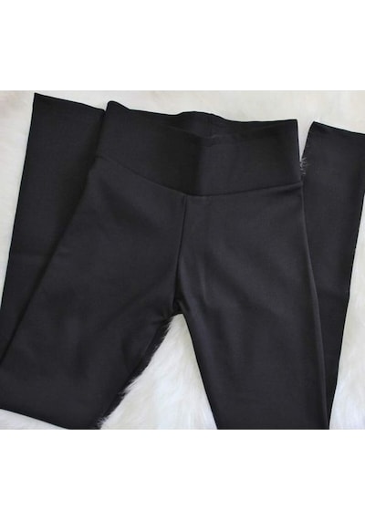 Pucka Fashion Çelik Örme Taytsiyahm Siyah