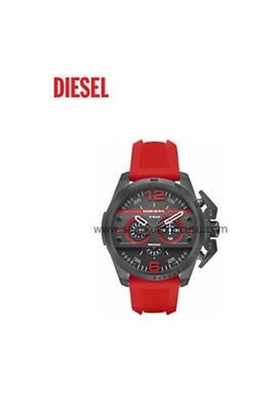 Diesel Dz4388 Uyumlu 24mm Kırmızı Silikon Saat Kordonu